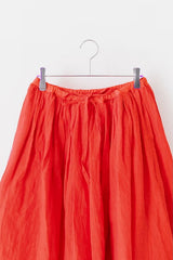 Reservable Cotton Skirt Ivory