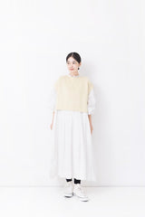 Ivory Knit Layering Vest