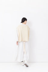 Ivory Knit Layering Vest