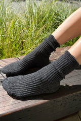 Linen Scallop Charcoal