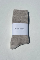 Wool Waffle Socks Oatmeal