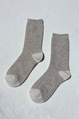 Wool Waffle Socks Oatmeal