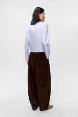 Corduroy Baggy Pants Brown