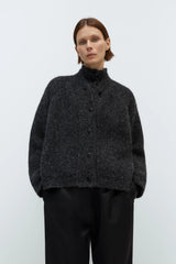 Baby Alpaca Cardigan Anthracite