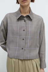 Checked Shirt Brown