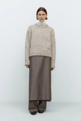 Chunky Sweater Beige Melange