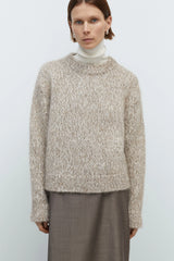 Chunky Sweater Beige Melange