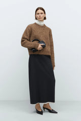 Chunky Sweater Brown Melange