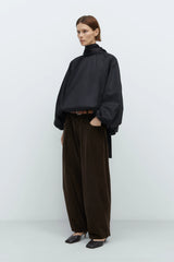 Corduroy Baggy Pants Brown