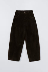 Corduroy Baggy Pants Brown