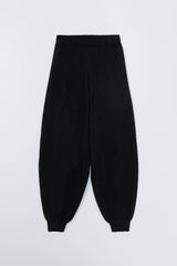 Flecked Cotton Pants Anthracite