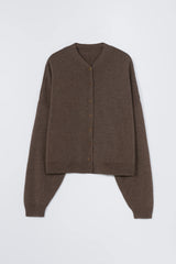 Merino Wool Cardigan Taupe