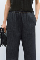 Denim Relaxed Pant Black