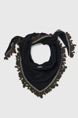 Merino Wool Bandana Black
