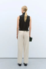 Merino Wool Waistcoat Black