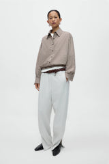 Checked Bomber Shirt
