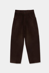 Corduroy Baggy Pants Brown
