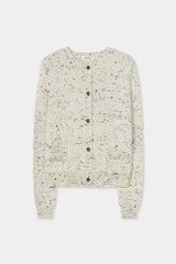 Merino Wool Flecked Cardigan