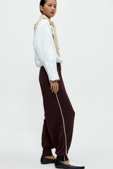 Organic Cotton Sporty Pants Brown