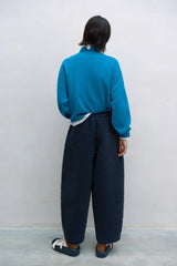 Quilted Curved Pants