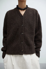 Baby Alpaca Cardigan Brown