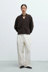 Baby Alpaca Cardigan Brown