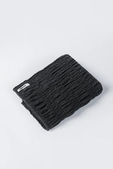 Merino Wool Gathered Wrap Anthracite