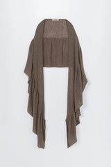Merino Wool Shawl Taupe