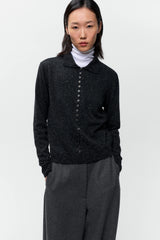 Silk & Wool Flecked Polo