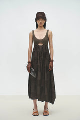 Handmade Crochet Dress Dark Brown