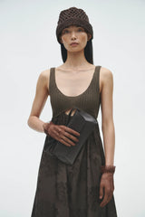 Handmade Crochet Dress Dark Brown