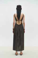 Handmade Crochet Dress Dark Brown