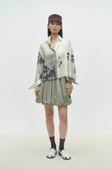 Printed Classic Shirt Bicolour