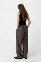 Silk Barrel Pants Taupe