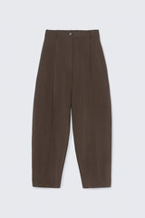 Silk Barrel Pants Taupe