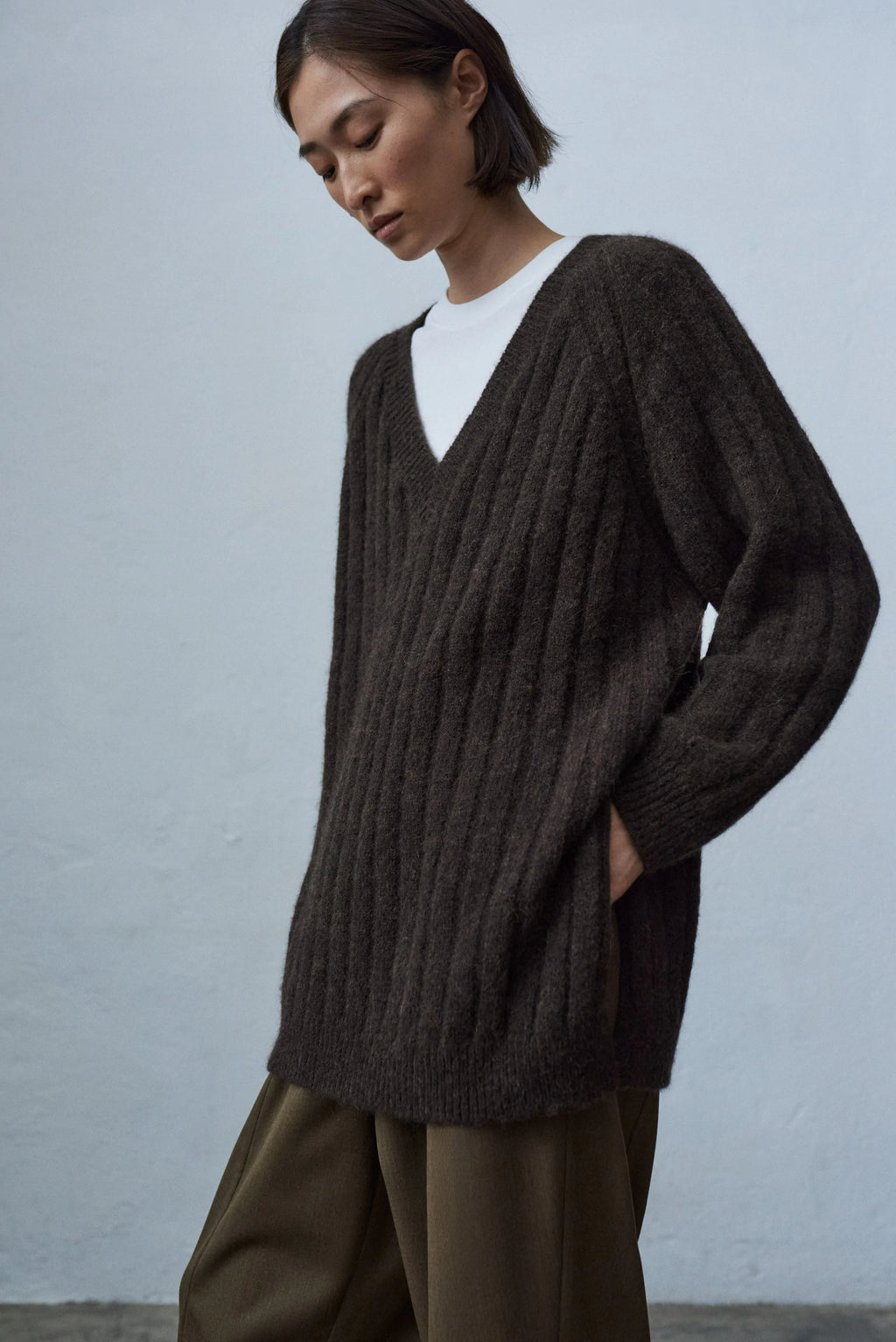 Baby Alpaca V Neck Sweater Caro Melbourne