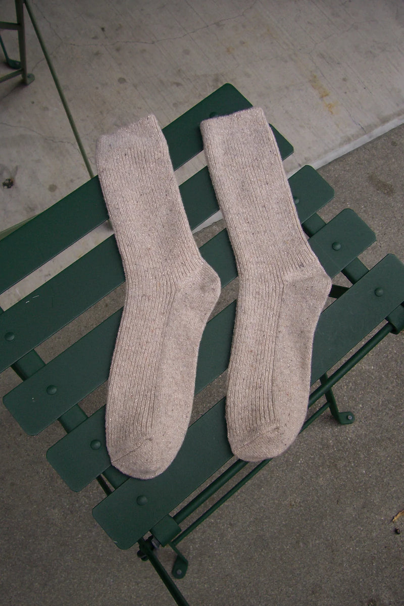 Winter Sparkle Socks Champange