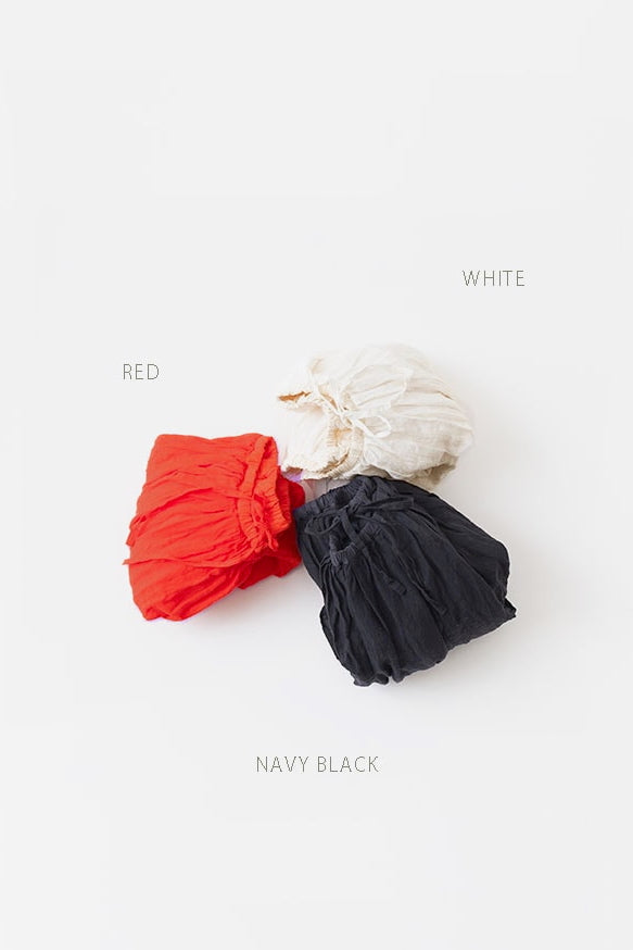 Reservable Cotton Skirt Ivory