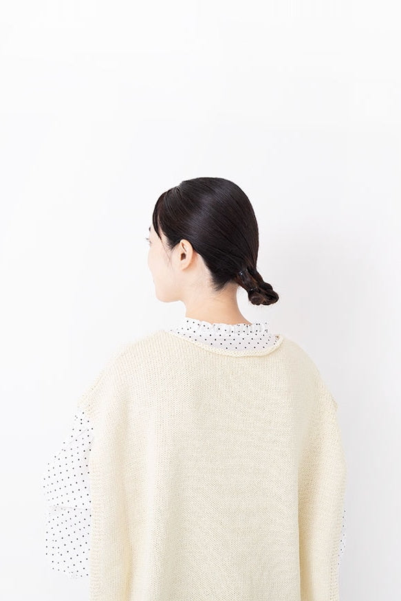Ivory Knit Layering Vest