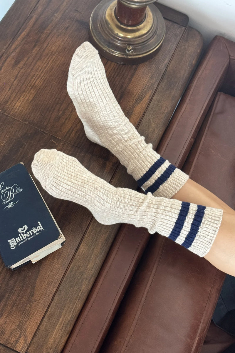 Cottage Varsity Socks Oatmeal