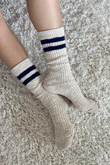 Cottage Varsity Socks Oatmeal