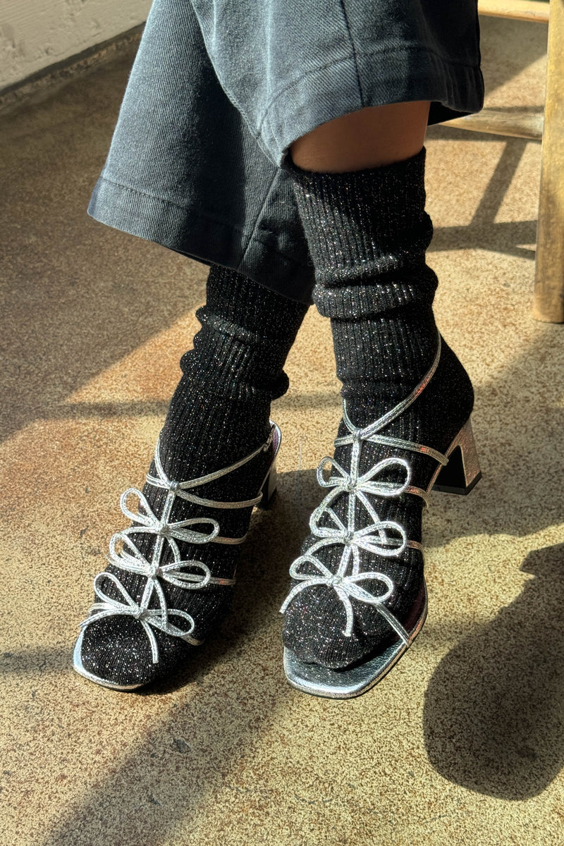 Winter Sparkle Socks Starry Night