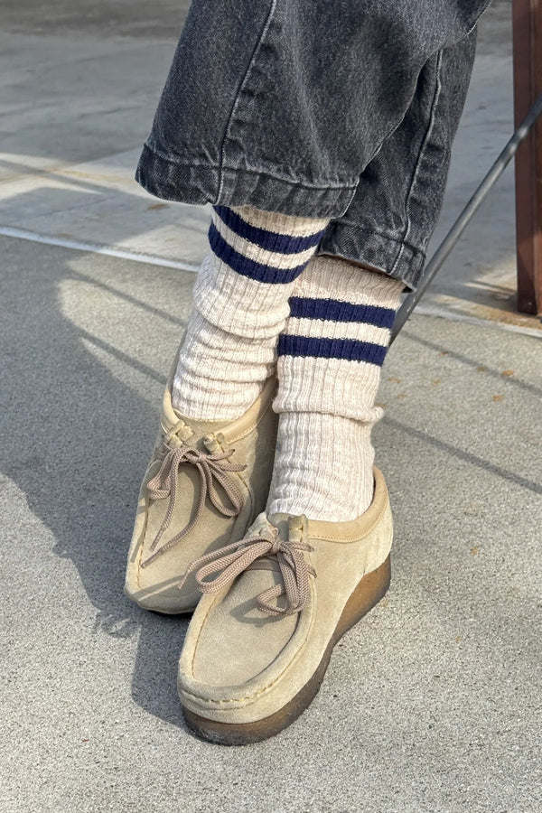 Cottage Varsity Socks Oatmeal
