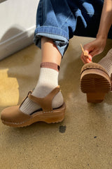 Colour Blocked Girlfriend Socks Black/Coffee