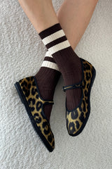 Her Varsity Socks Espresso