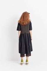 Dark Brown Button Up Vest