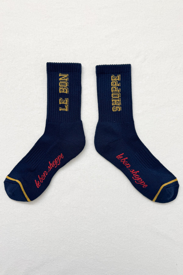 Preppy Socks Navy/Gold