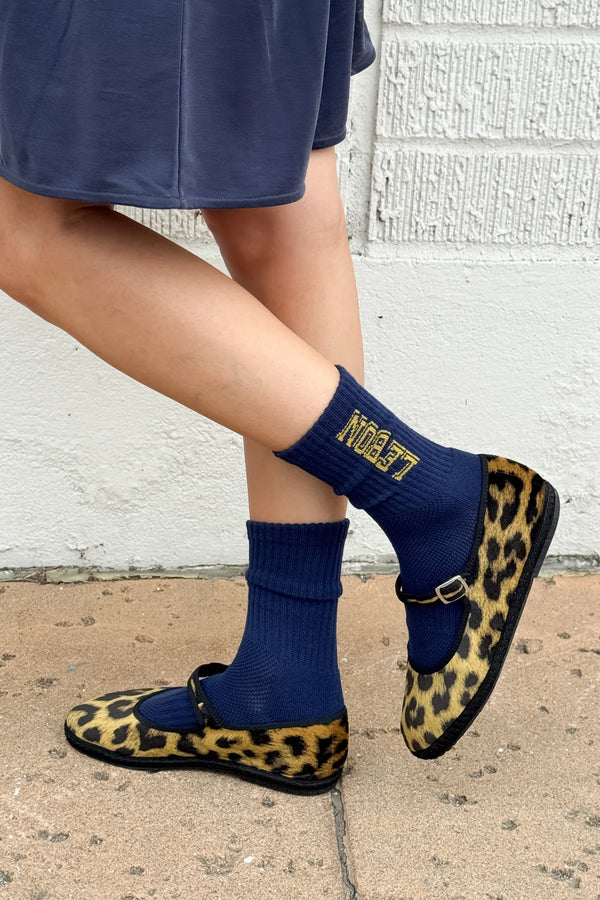 Preppy Socks Navy/Gold