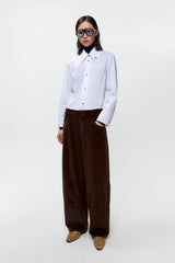 Corduroy Baggy Pants Brown