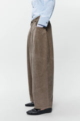 Corduroy Baggy Pants Sage